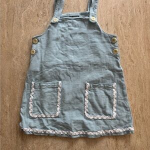 Misha & Puff Jumbo RickRack Swingset Dress in Color Sky